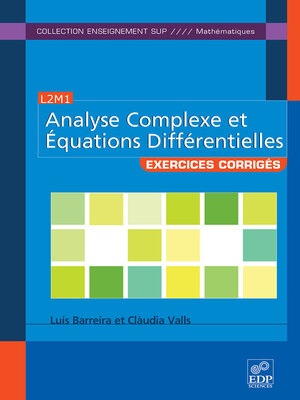 cover image of Analyse complexe et équations différentielles